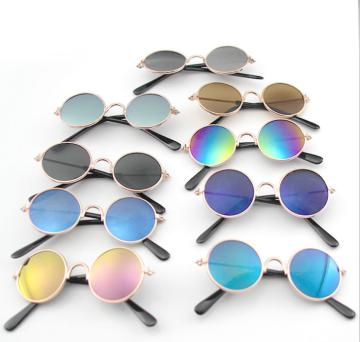 Circular MetalCute Pet Sunglasses For Pet Accessories