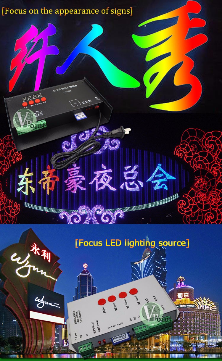 2014 Led Edit software Programmable full-color led pixel controller