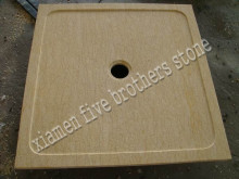 Sunny Yellow Marble Tub Surround Shower Panel