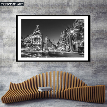 Black and White Downtown Canvas Prints