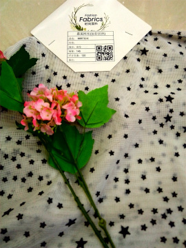 100%poly mesh warp knitting fabric flocking