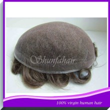 Indian men hair toupee wig ,undetectable men toupee hair replacements,men human hair wig
