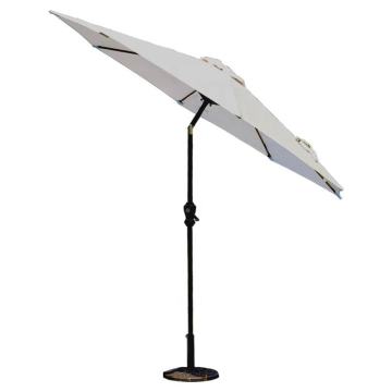 White Patio Adjustable Beach Outdoor Umbrella