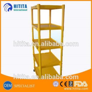 New design mould plastic display shelf