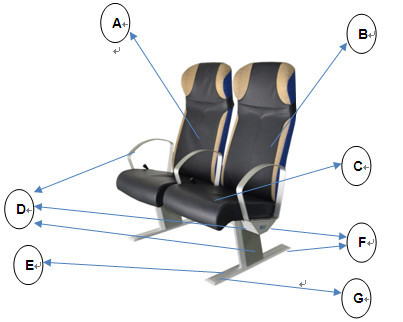 ferry chair cruise boat seats PU passerger seats