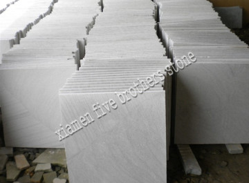 Honed White Sandstone Flooring Tile