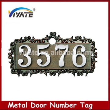 Chromium deliccacy doorplate zinc alloy fancy acrylic doorplate