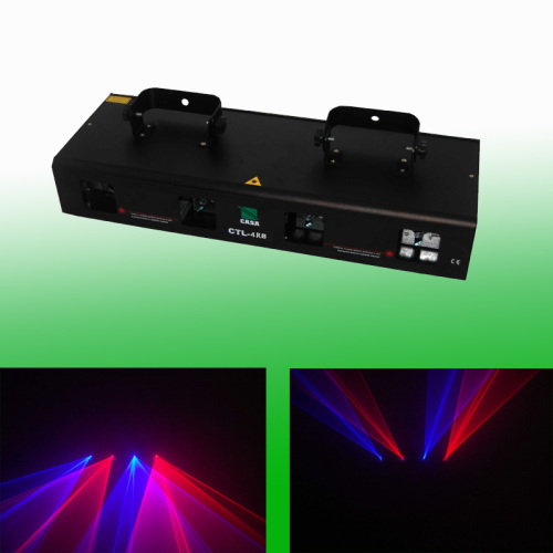 4 Lens Red and Blue Laser DMX Disco Light Show System