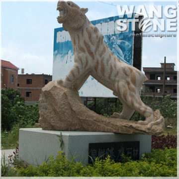 Animal Life Size Stone Outdoor Tiger Statues