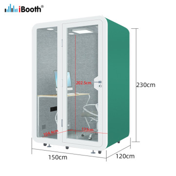 Indoor quiet soundproof portable studio booth