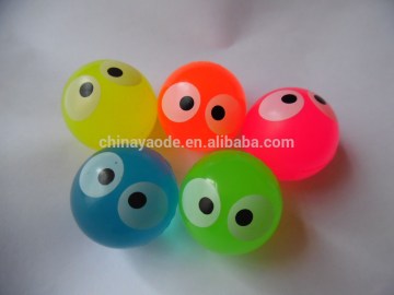 Mixed Colors Eyeball Printed Bouncing Ball