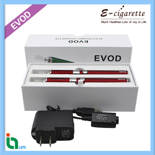 Lots Tech Best Selling E-Cigarette Evod Starter Kit Evod Battery with 3 LED Light Show Power