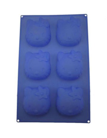 6pc silicone cartoon rabbit ice mould