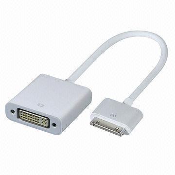 Dock Connector to DVI, one video device output port
