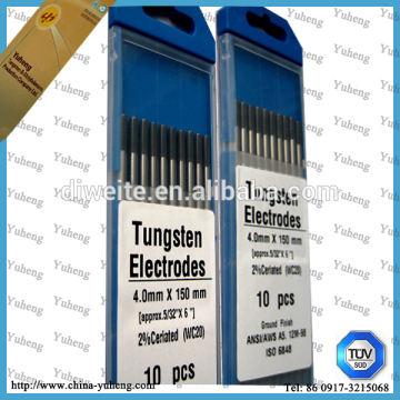 WL10 150mm black tip Lanthanated tungsten electrodes rods