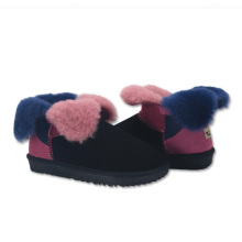 women's fuzzy warm winter leather genuine house boots