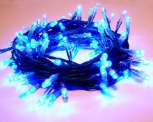 100 LED Christmas Tree Fairy Blue String Party Lights Lamps Xmas Waterproof