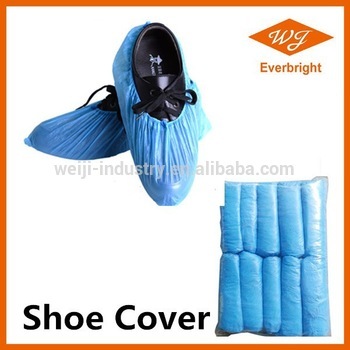 PE Non woven disposable antistatic shoe cover Ankle High