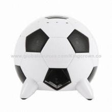 2.1ch Stereo Mi-Soccer Speakers and Docking Station for iPod, with 3 Speakers, Black/White