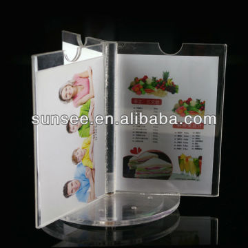 wholesale clear 4x6 acrylic restaurant tabletop menu display holder stands