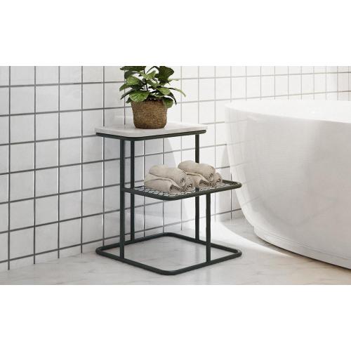 bath multifunction rack black color