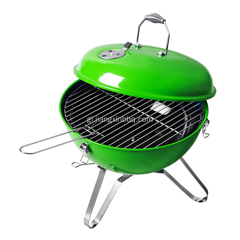 14 &quot;Carbón portátil BBQ Grill