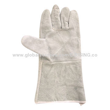 Safety Work Gloves for Welders, Cow Split Leather, 13.5-inch