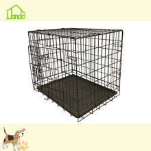 Folding metal dog carrier for easy assembly