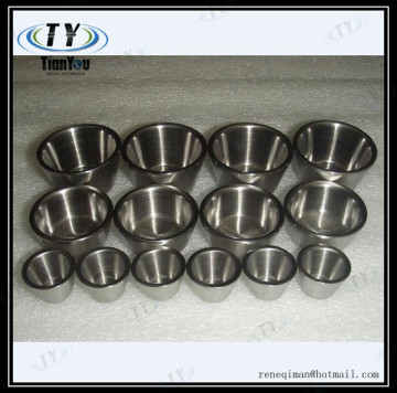 High Density Tungsten and molybdenum crucibles