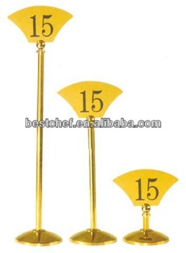 Heavy-duty stainless steel sector Table number stand