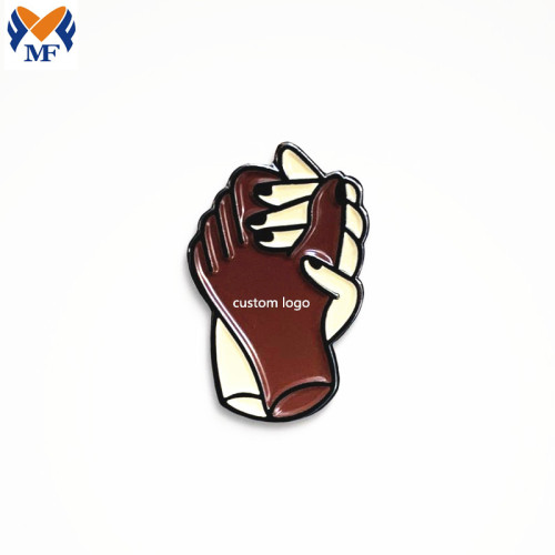 Metallanpassad logotyp Friendship Emamel Lapel Pin