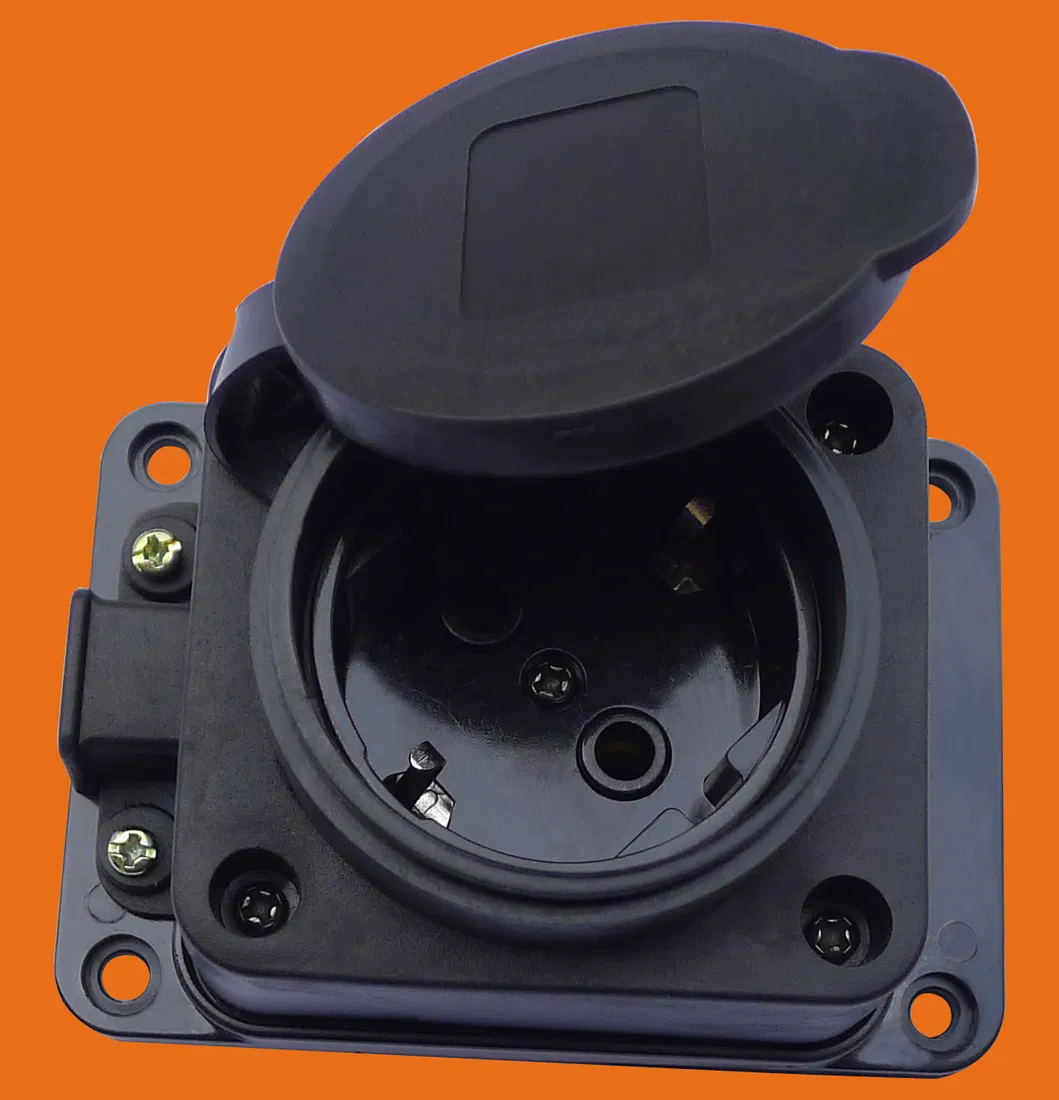European Standard Waterproof One-View Socket Grounding Socket