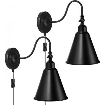 벽 램프 블랙 gooseneck sconce 벽 조명