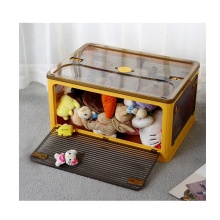 Stackable Dustproof Plastic Foldable Storage Box for Toys and Clothes