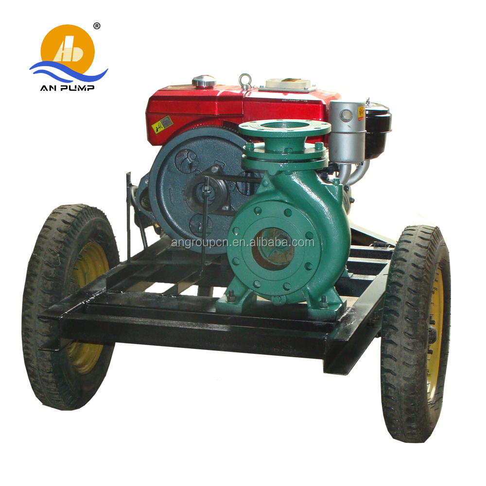 Farm agriculture centrifugal diesel powered irrigation water pump sets