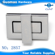 metal nickel woman bag lock,conference bag cheap twist lock accessories