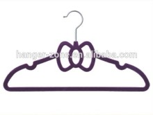 Velvet flocking coat hanger