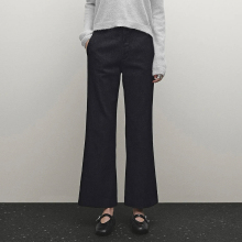 Women's flared casual-style comfortable cotton blend flared denim long trousers