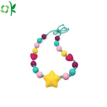 Food Grade Colorful Silicone Necklace Beads Wholesale