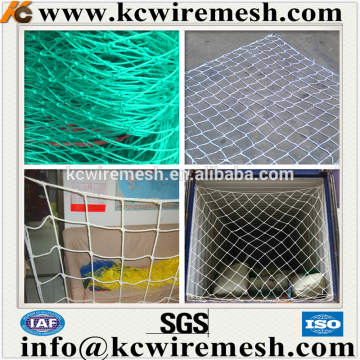 Nylon polyester HDPE PP Knotless knotted Cargo Net/Trailer Net/Container Net.