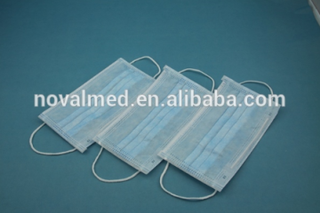 Medical disposible non-woven face mask with earloop / tie