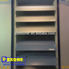 Exterior aerowing curved perforated aluminum facade louver