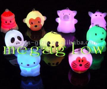 Multi Color Mood Light Beam Keychain