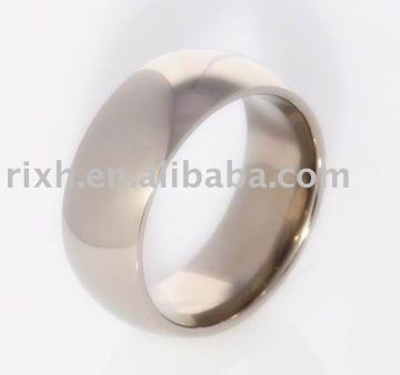 anti-allergy titanium ring,highly polished titanium ring,wedding ring