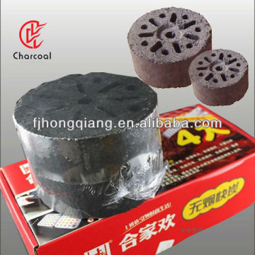 HongQiang Instant light Honeycomb charcoal briquette for BBQ