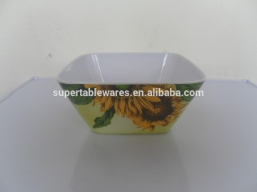 6inch plastic melamine square mixing ware bowls