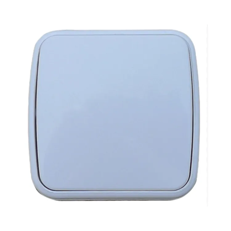 Настенный переключатель с одним элементом управления в европейском стиле для поверхностного монтажа