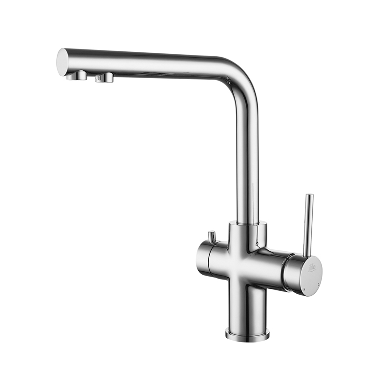 Single lever kitchen mixer-difunctional