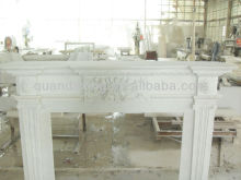 White Marble Fireplace,Fireplace Mantel,Fireplace Surround