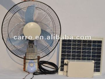 12V 16 inch solar wall fan